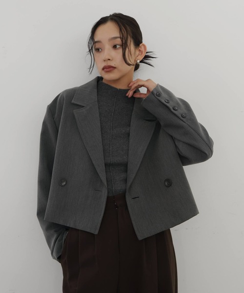 NEMETH テーラードジャケット 短ジャケ Mサイズ ブラック NEMETH テーラードジャケット 短ジャケ Mサイズ ブラック