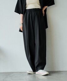 パンツ リネンタッチ ポリエステル イージー カーブパンツ（セットアップ対応） レディース｜ZOZOTOWN Yahoo!店