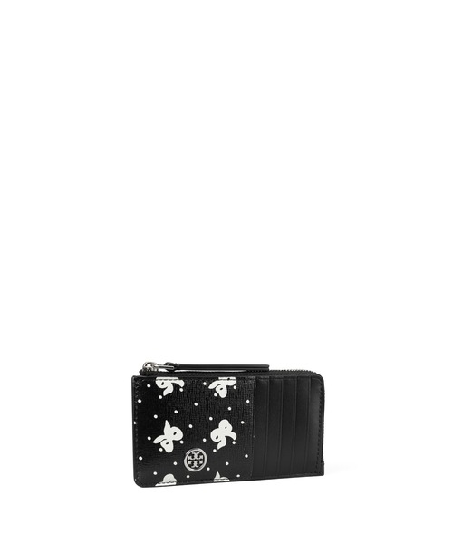 ギフトに【Tory Burch】ロビンソン トップジップ カードケース Robinson Pebbled Top-Zip Card Case: Women's Designer Card