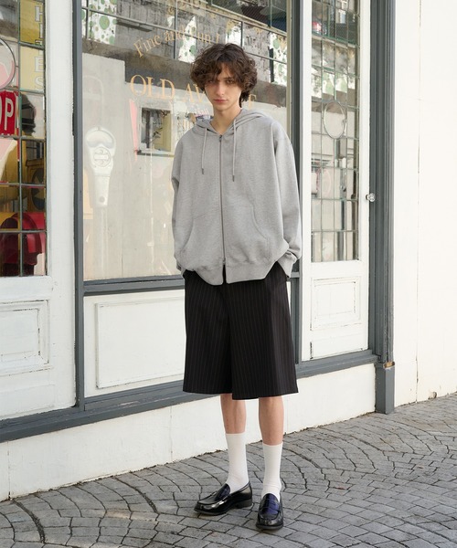 Regen Glanz パーカー double zip hoodie/ダブルジップパーカー メンズ