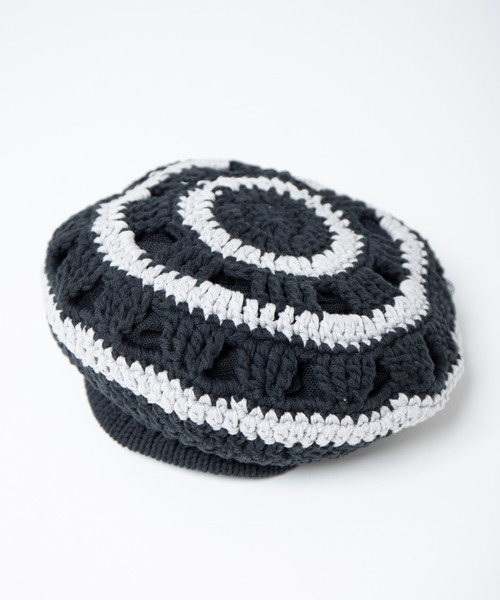 INDIETRO ASSOCIATION ニット帽 ニットキャップ Openwork Knit Beret