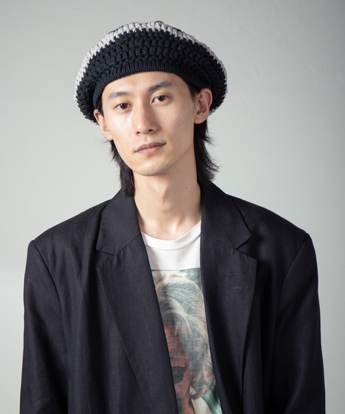 INDIETRO ASSOCIATION ニット帽 ニットキャップ Openwork Knit Beret