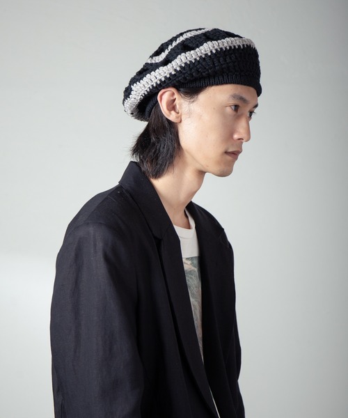 INDIETRO ASSOCIATION ニット帽 ニットキャップ Openwork Knit Beret
