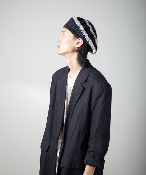 INDIETRO ASSOCIATION ニット帽 ニットキャップ Openwork Knit Beret