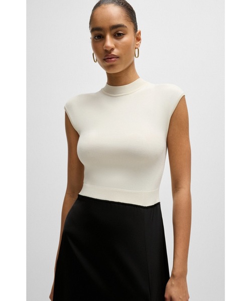 BOSS（HUGO BOSS） ワンピース ツーカラードレス フリル