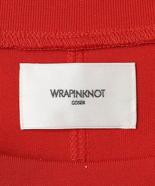 tシャツ 「WRAPINKNOT」ラウンドヘム タンクトップ レディース WRAPINKNOT tシャツ 「WRAPINKNOT」ラウンドヘム タンクトップ