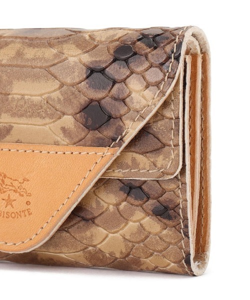 IL BISONTE カードケース / SNAKE PRINT 2025 SPRING SUMMER