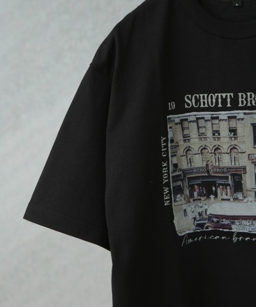 SCHOTT/別注 ’PHOTO’ S/S TEE Schott N.Y.C tシャツ SCHOTT/別注 ”PHOTO” S/S TEE メンズ