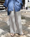 パンツ 「速乾!ラクかる」無地/ストライプエン...の詳細画像1