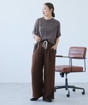 パンツ 「速乾!ラクかる」無地/ストライプエン...の詳細画像2