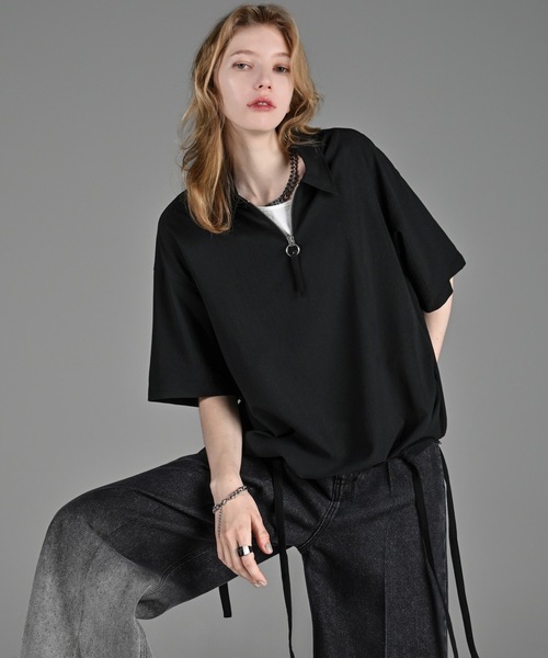 「新商品」に関するプレスリリース ADRER レディース メンズ SHIRT ZIP HALF CRINKLE CODE シャツ トップス
