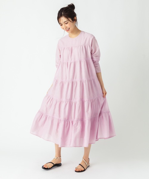 ever closet（エバークローゼット） ワンピース インド綿ティアード