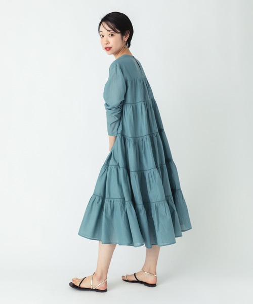 ever closet（エバークローゼット） ワンピース インド綿ティアード