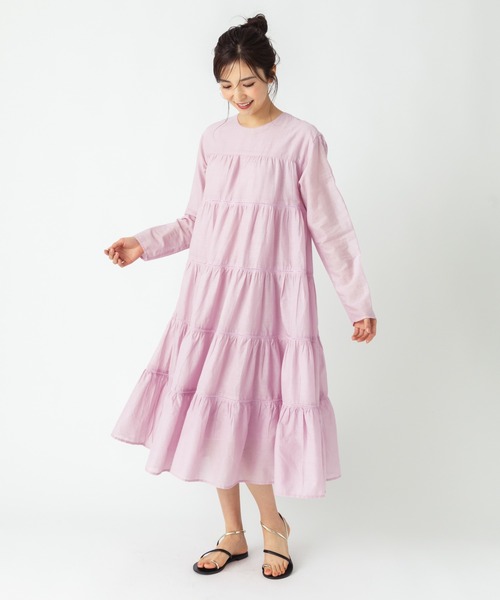 ever closet（エバークローゼット） ワンピース インド綿ティアード