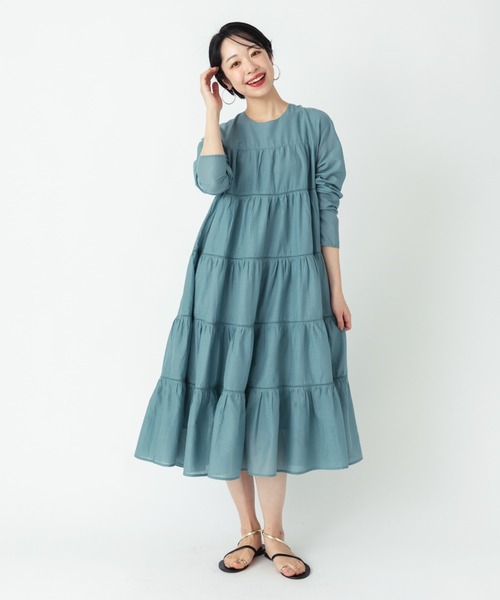 ever closet（エバークローゼット） ワンピース インド綿ティアード
