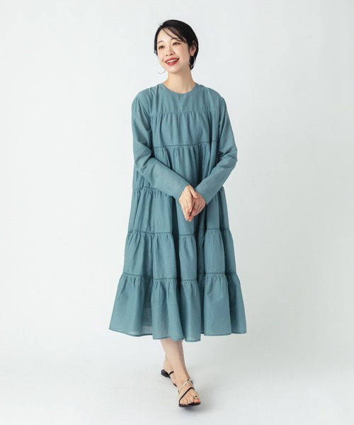 ever closet（エバークローゼット） ワンピース インド綿ティアード