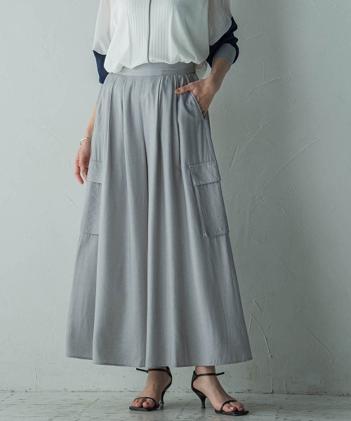 MAYSON GREY（メイソングレイ） パンツ シャンブレーカーゴキュロット