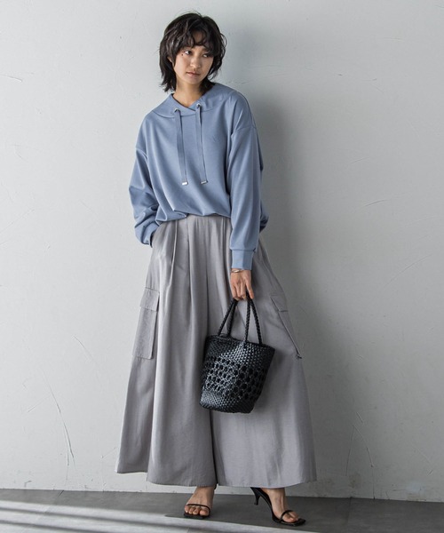 MAYSON GREY（メイソングレイ） パンツ シャンブレーカーゴキュロット