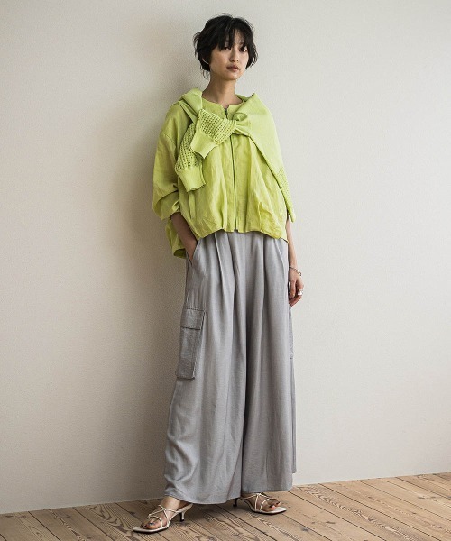 MAYSON GREY（メイソングレイ） パンツ シャンブレーカーゴキュロット