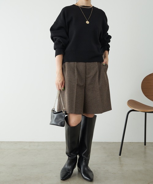 「COLLAGE GALLARDAGALANTE」 長袖ニット FREE ブラック レディース_画像5