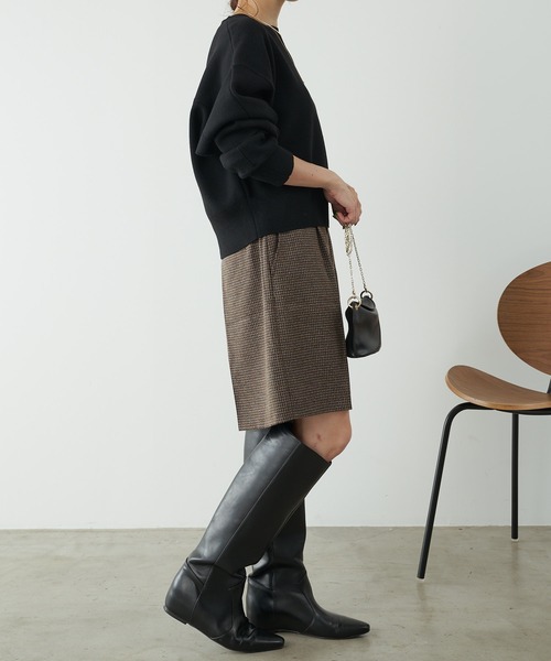 「COLLAGE GALLARDAGALANTE」 長袖ニット FREE ブラック レディース_画像7