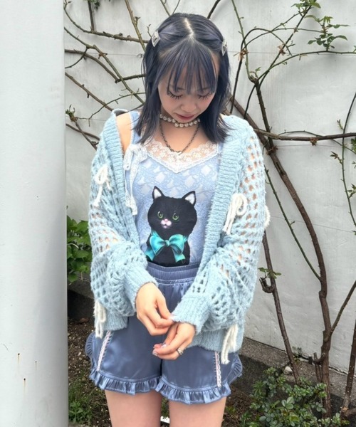 Candy Stripper キャミソール BLACK CAT LACY : ZOZOTOWN Yahoo