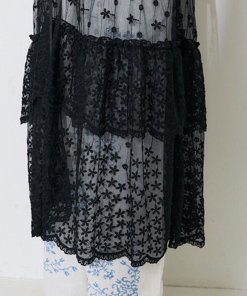 値下げ新品　オープンショルダーレースワンピース・キャミワンピースレイヤードフレア GIRL DRESS FOR NOW ドレス オープンショルダーレースワンピース