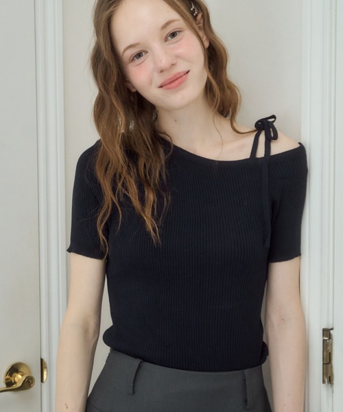 トップス Roy ribbon tops Ribbon Tie Top – KUOSE.com