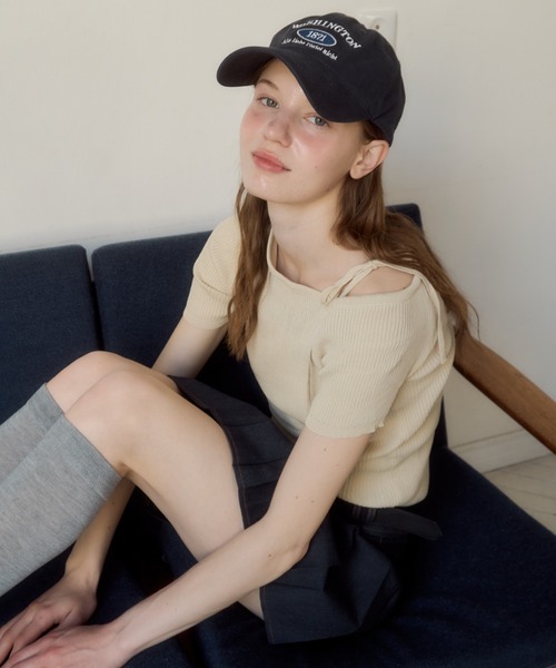 Birthday room tシャツ ワンショルダーリボントップス/one