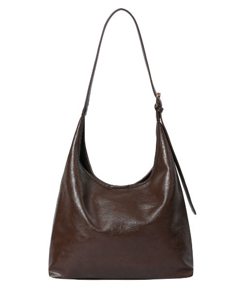 韓国 トレンド[MUCENT]RIENNE SIDE ZIPPER LEATHER SHOULDER BAG RIENNE SIDE ZIPPER LEATHER SHOULDER BAG UNISEX (2COLOR