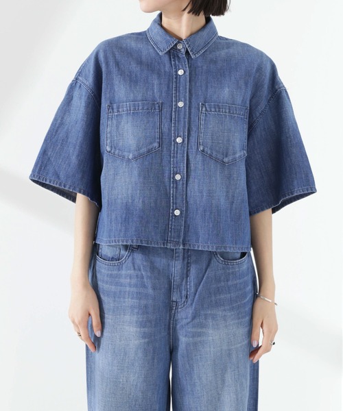 ブラウス シャツ Healthy DENIM / Breezy Rosehip レディース Healthy denim ブラウス シャツ DENIM/Breezy Rosehip 半袖