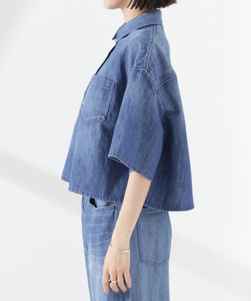 Healthy denim ブラウス シャツ DENIM/Breezy Rosehip 半袖