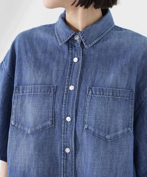 【Healthy denim】ヘルシーデニム デニムシャツ レディース Sサイズ Healthy denim / ヘルシーデニム】Almond / デニムシャツ