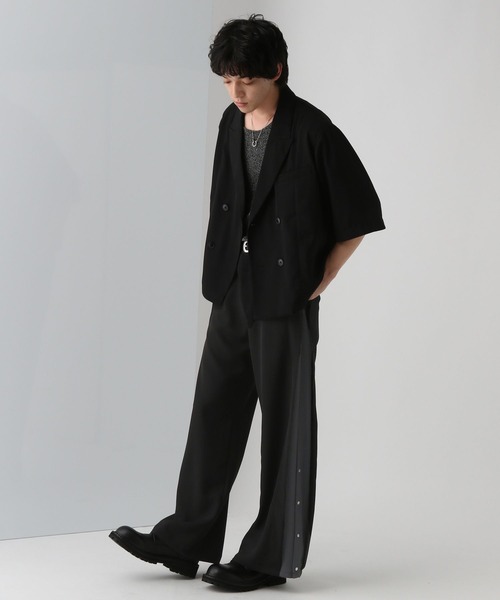 HARE スラックス サイドタックラインパンツ(HARE) メンズ