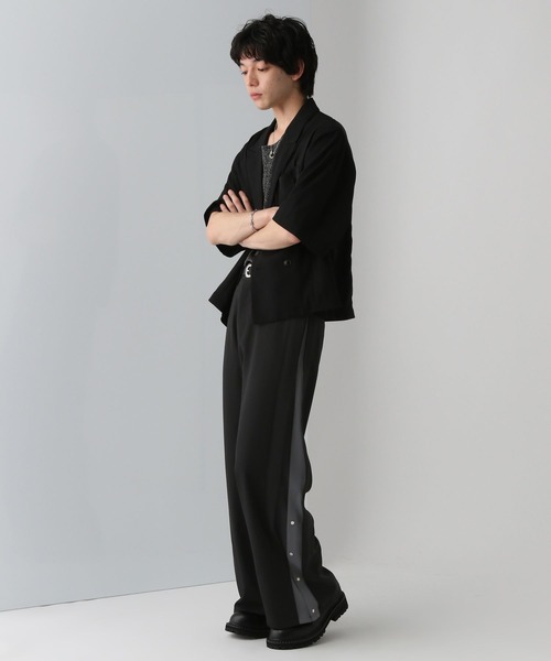 HARE トラウザーパンツ Sサイズ HARE パンツ 「SET UP対応」サイコウチクワイドトラウザー(HARE