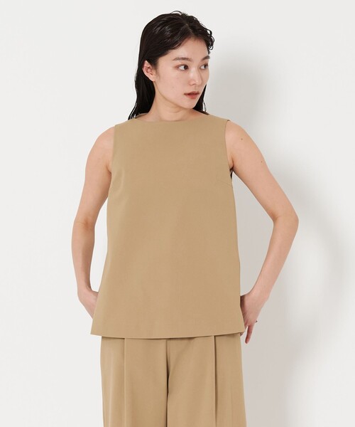 ブラウス シャツ 「MARW UNITED ARROWS」ボートネック ノースリーブ ブラウス レディース