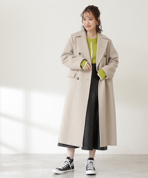 エヌナチュラルビューティーベーシック ビーバーメルトンチェスターコート M N.Natural Beauty Basic（エヌ ナチュラルビューティーベーシック