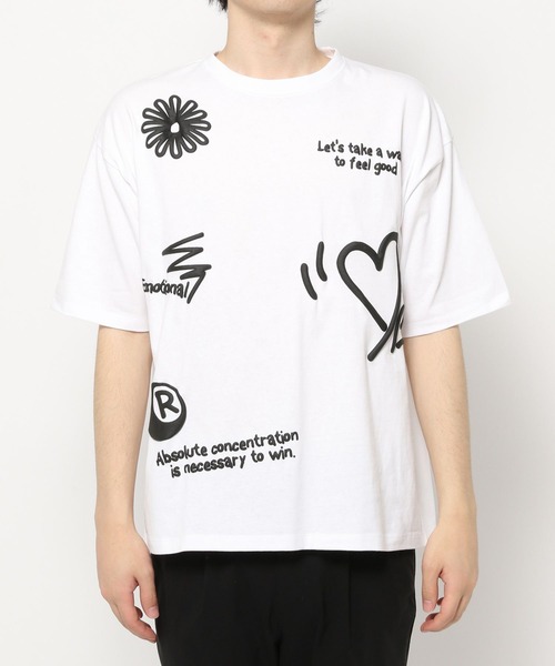 LAKOLE（ラコレ） tシャツ ハッポウプリントT / 425166 メンズ