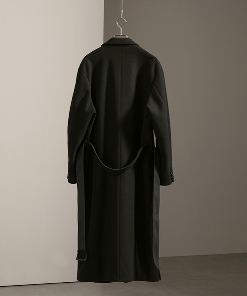 「EMMA CLOTHES」 チェスターコート M ダークネイビー メンズ_画像3