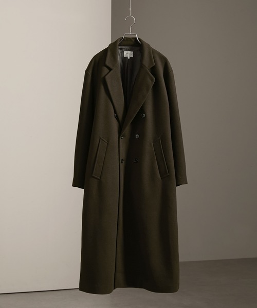 「EMMA CLOTHES」 チェスターコート M ダークネイビー メンズ_画像5