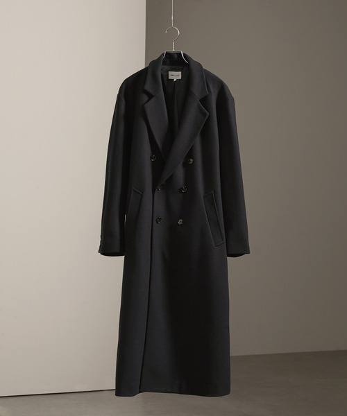 「EMMA CLOTHES」 チェスターコート M ダークネイビー メンズ_画像6