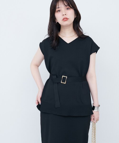 natural couture ニット セーター セットアップ対応 Vネック