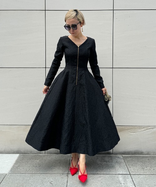 JENNE 黒色ノースリーブロングワンピース JENNE」 ノースリーブワンピース MEDIUM ブラック レディース