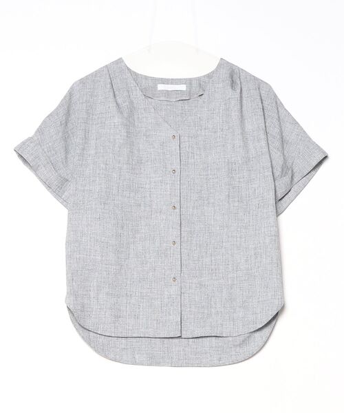 「TONAL」 半袖ブラウス 38 グレー レディース