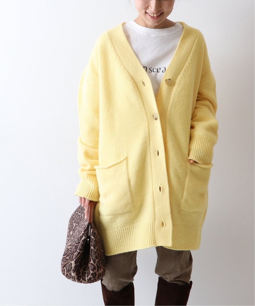 FRAMeWORK クルーネックカーディガンセーター FRAMeWORK（フレームワーク） ニットカーディガン - ブラック