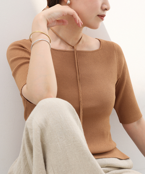 IENA B.コード付きスクエアプルオーバー IENA｜B.コード付きスクエアプルオーバー | Rakuten Fashion