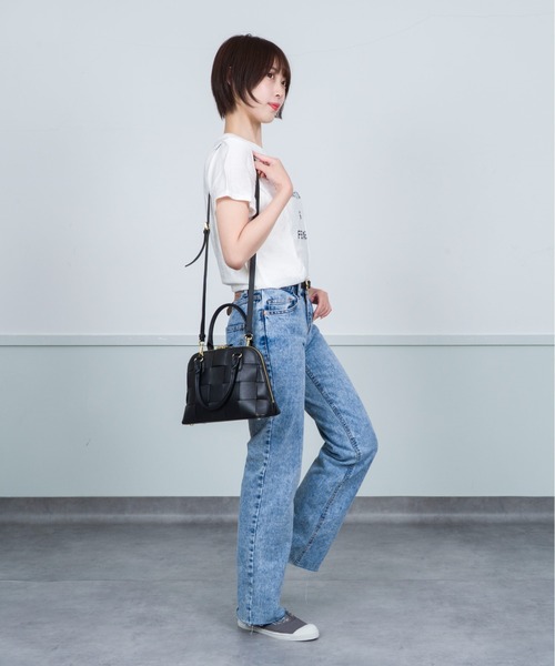 ショルダーバッグ バッグ 「Pua Moena」シープスキン メッシュ