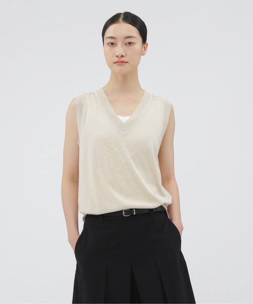 ニット セーター WASHABLE SILK KNITWEAR レディース