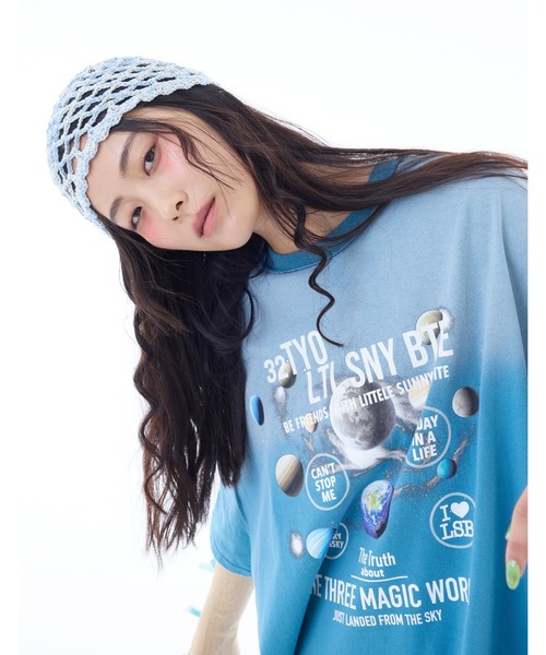 tシャツ 「8」「it」「little sunny bite」cosmic big tee レディース メンズ Little sunny bite tシャツ 「8」「it」「little bite」cosmic