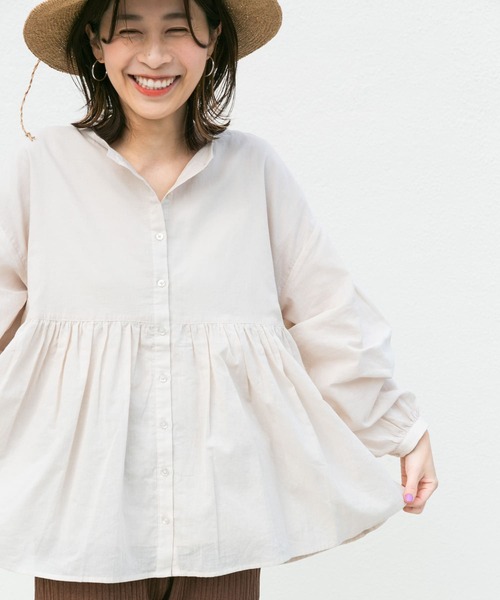 「URBAN RESEARCH DOORS」 長袖ブラウス MEDIUM ブラック レディース URBAN RESEARCH DOORS 「URBAN DOORS」 長袖ブラウス MEDIUM